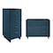Manhattan Comfort Granville Midnight Blue 5-Drawer Tall Dresser and 3-Drawer Standard Dresser, Set of 2 GRAN014 - alternate 10